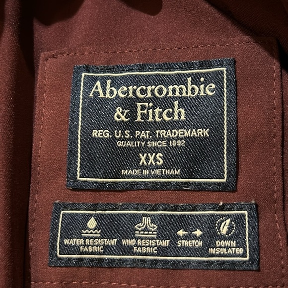 A&F long Down Insulated wind/water Resistant Coat with Hood. XXS - Picture 8 of 12